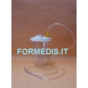 Vaso per aspirazione chirurgica monouso da lt. 2. + tubo 25 pz